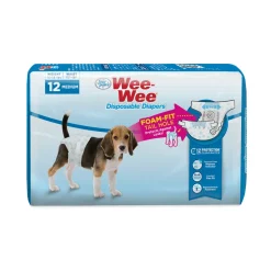 Four Paws Wee-Wee Disposable Dog Diapers Diaper - Medium - 12 Count
