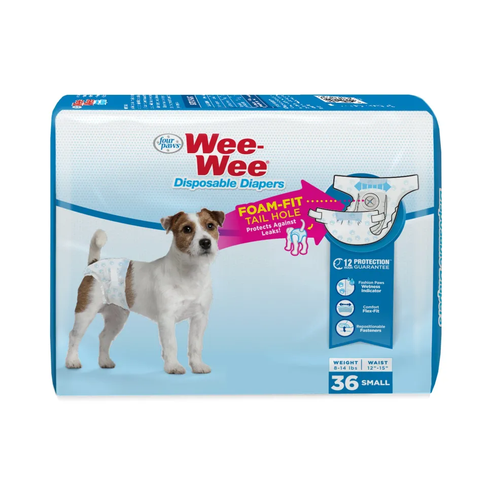 Four Paws Wee-Wee Disposable Dog Diapers Diaper - Small - 36 Count