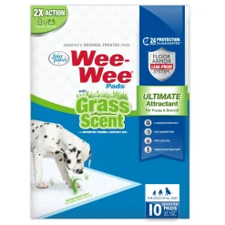 Four Paws Wee-Wee Grass Scented Puppy Pads Grass Scented - 10 Count