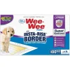 Four Paws Wee-Wee Insta-Rise Border Pad Dog Training Pads - 22 X 23 In - 100 Pack