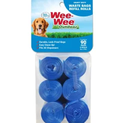 Four Paws Wee-Wee Outdoor Heavy Duty Dog Waste Bags Refill Rolls Waste Bags - 90 Count