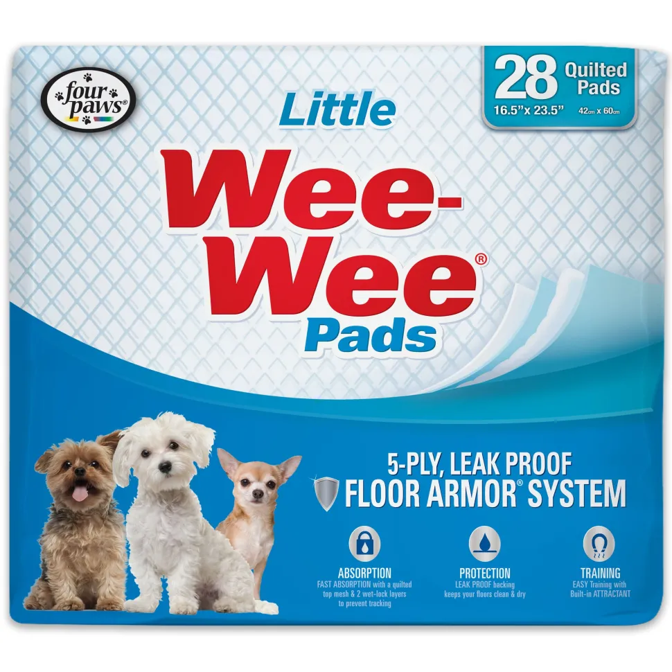 Four Paws Wee-Wee Small Dog Training Pads Little - 28 Count