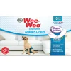 Four Paws Wee-Wee Super Absorbent Disposable Dog Diaper Liners Diaper Liner - One Size - 10 Count