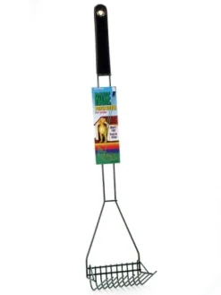 Four Paws Wire Rake Pooper Scooper for Grass Dog Waste Pick Up - Black and Green