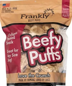 Frankly Pet Beefy Puffs Venison Crunchy Dog Treats - 2.5 oz