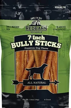 Frankly Pet Chicken Beefy Dog Bully Sticks Display - 7 Inch - 24 Pack