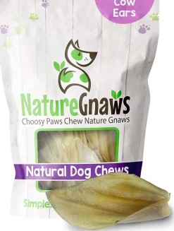Frankly Pet Cow Ears Bulk - 4-6 Inch - 50 Pack