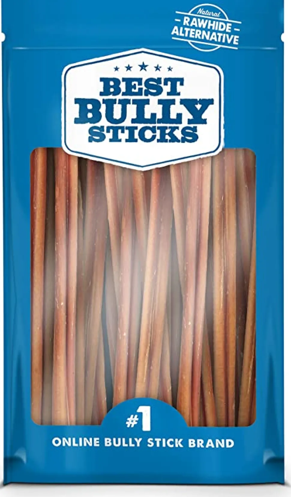 Frankly Pet Original Mega Beefy Dog Bully Sticks Display - 10 Inch - 12 Pack