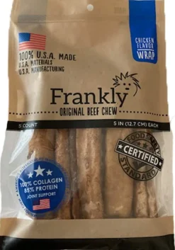 Frankly Pet Wraps Chicken Dog Chews - 5-6 Inch - 5 Count