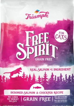 Free Spirit Dry Cat Food - Salmon/Chickpea - 11 Lb