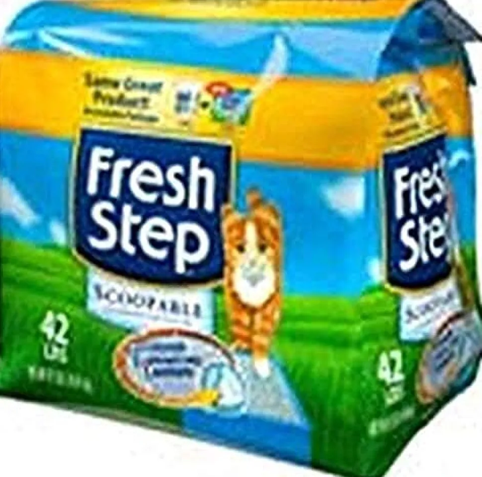 Fresh Step Odor Shield Clumping Cat Litter with Febreze - 42 Lbs