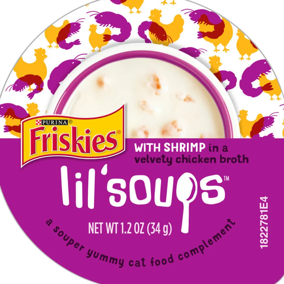 Friskies Natural Grain-Free Lil' Soups With Shrimp In Chicken Broth Cat Food Compliment