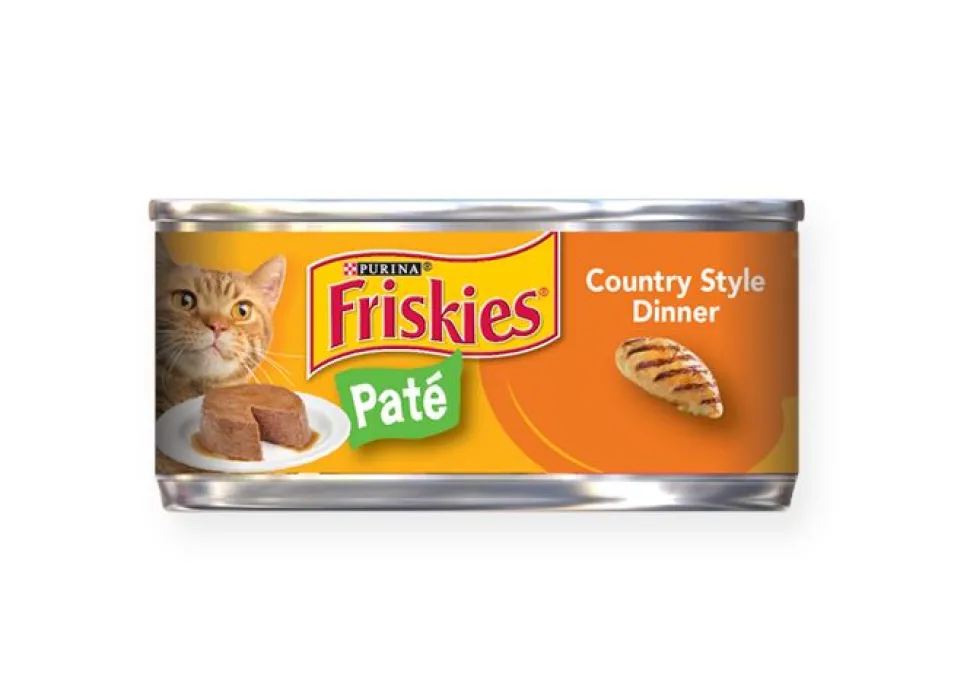 Friskies Pate Country Style Dinner Canned Cat Food