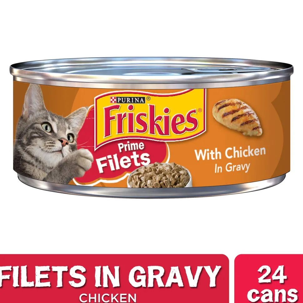 Friskies Prime Filets With Chicken In Gravy Canned Cat Food