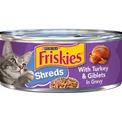 Friskies Savory Shreds with Turkey and Giblets Canned Cat Food