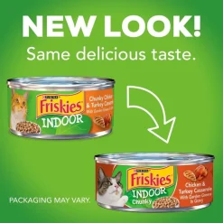 Friskies Selects Indoor Chunky Chicken and Turkey Casserole Canned Cat Food