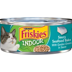 Friskies Selects Indoor Saucy Seafood Bake Canned Cat Food