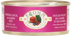FROMM Four-Star Nutritionals Chicken Duck and Salmon Pate Canned Cat Food - 5.5 Oz - Case of 12