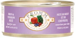 FROMM Four-Star Nutritionals Beef and Venison Pate Canned Cat Food - 5.5 Oz - Case of 12