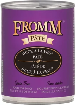 FROMM Gold Duck A La Veg Pate Canned Dog Food - 12.2 Oz - Case of 12