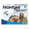 Frontline Plus Flea and Tick for Dogs - 23 - 44 Lbs - 6 Pack