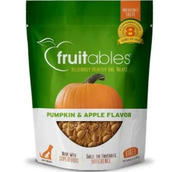 Fruitables Pumpkin & Apple Crunchy Dog Treats - 12 oz Pouch