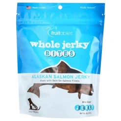 Fruitables Whole Jerky Bites Alaskan Salmon Dog Jerky Treats - 5 oz Pouch
