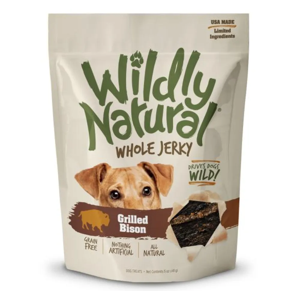 Fruitables Wildly Natural Grilled Bison Strips Dog Jerky Treats - 12 oz Pouch