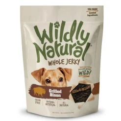 Fruitables Wildly Natural Grilled Bison Strips Dog Jerky Treats - 5 oz Pouch
