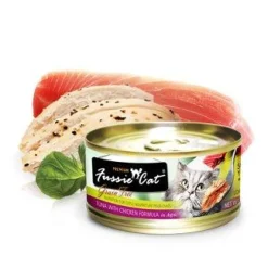 Fussie Cat Premium Tuna with Chicken Formula in Aspic Canned Cat Food - 24/2.82 oz Cans - Case of 1