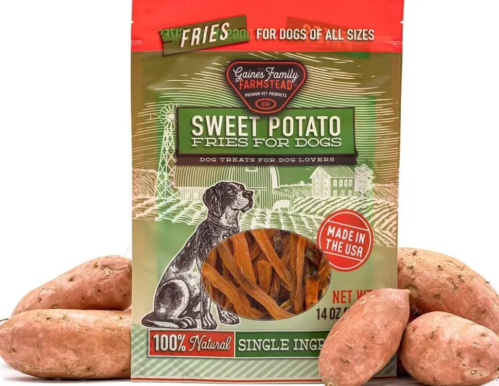Gaines Family Farm Sweet Potato Fries Soft and Chewy Dog Treats- 14 Oz