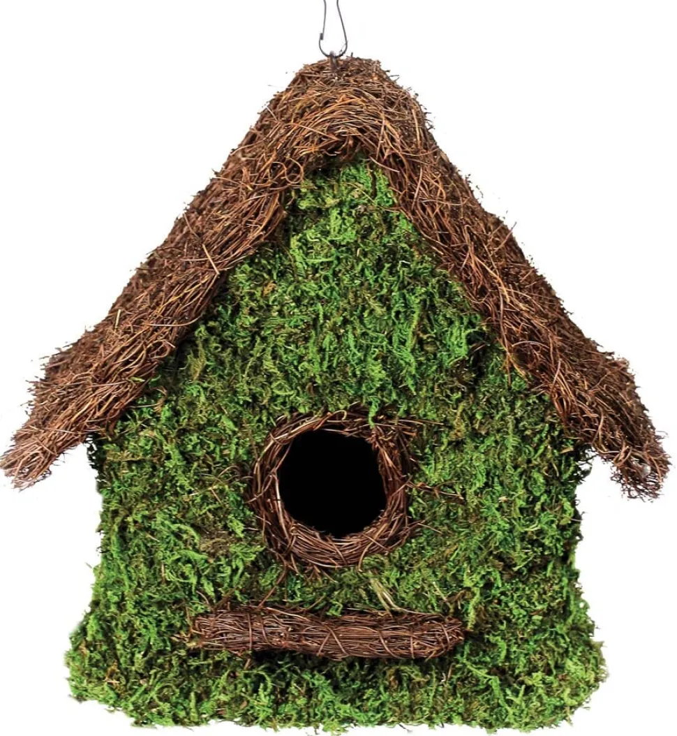 Galapagos Maison Woven Birdhouse - Fresh Green - 11 in X 12 in