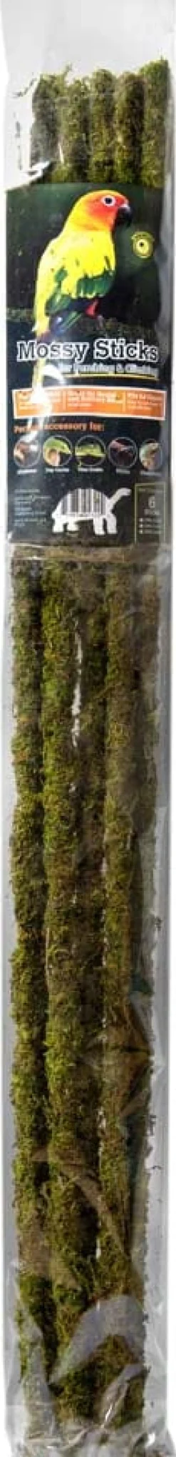 Galapagos Mossy Sticks Terrarium Ornament - Fresh Green - 32 in - 6 Count