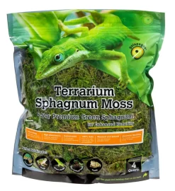 Galapagos 5-Star Terrarium Sphagnum Moss Snake Bedding Substrate - Fresh Green - 4 qt