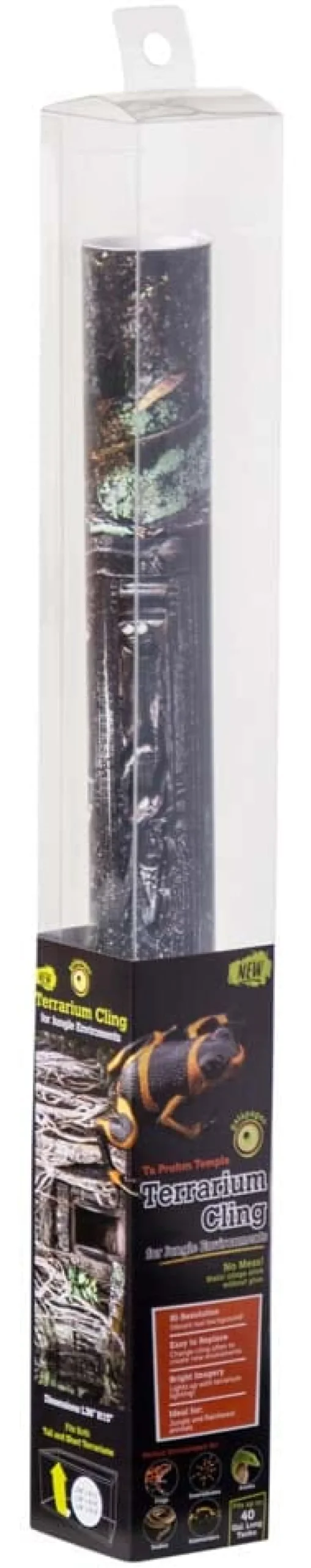 Galapagos Terrarium Cling Background Temple - 15 in X 36 in