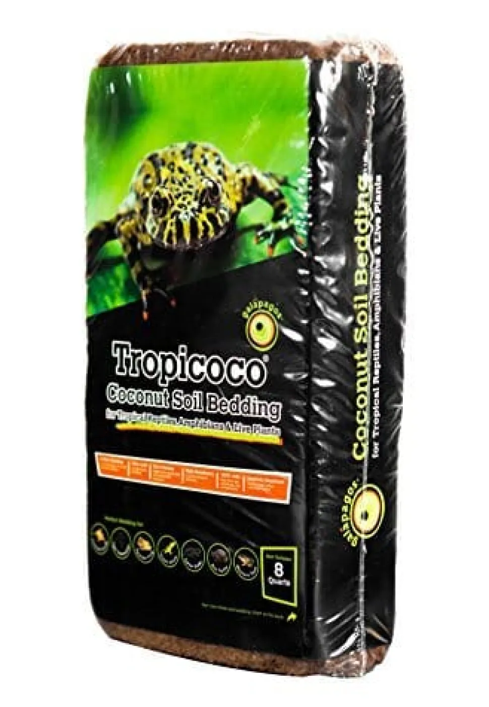 Galapagos Tropicoco Coconut Soil Bedding Substrate Brick - Brown - 8 qt