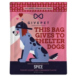 GivePet Grain-Free Spice Yogurt Honey and Cinnamon Soft-Baked Training Crunchy Dog Treats - 6 Oz