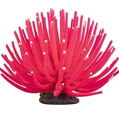 Glofish Anemone Resin Aquatics Decoration - Pink - Large