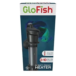Glofish Aquarium Heater Submersible Fish Tank Heater - 50 Watt - 2 - 10 Ga
