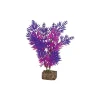 Glofish Multi-Color Plastic Aquarium Plant - Purple and Pink - Medium
