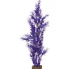 Glofish Multi-Color Plastic Aquarium Plant - Purple and White - Large