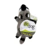 GoDog Flatz Raccoon Squeak and Plush Dog Toy - Mini