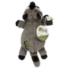 GoDog Flatz Raccoon Squeak and Plush Dog Toy - Large