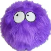 GoDog Furballz Squeak Plush and Fetch Dog Toy with Chew-Guard Tech - Purple - Small