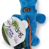 GoDog Gator Squeak and Plush Dog Toy with Chew-Guard Tech - Blue - Extra Small