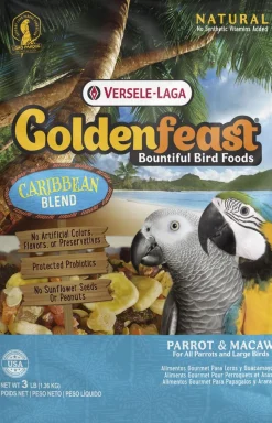 Goldenfeast Caribbean Blend Parrot Bird Food - 3 Lbs