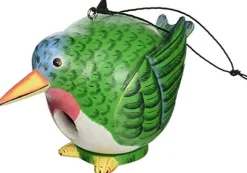 Gord-O Hummingbird Bird House - Green - 6.3 X 9.8 X 5.9 In