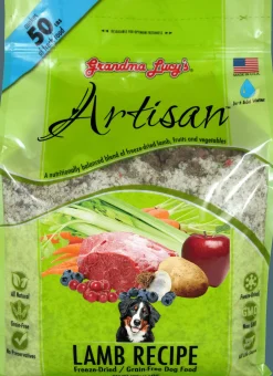 Grandma Lucy's Artisan Grain-Free Lamb Freeze-Dried Dog Food - 10 lb Bag