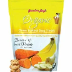 Grandma Lucy's Organic Banana & Sweet Potato Baked Dog Treats - 14 oz Bag