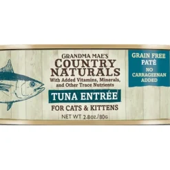 Grandma Mae's Country Naturals Cat Pate Grain-Free Tuna - 2.8 Oz - Case of 24